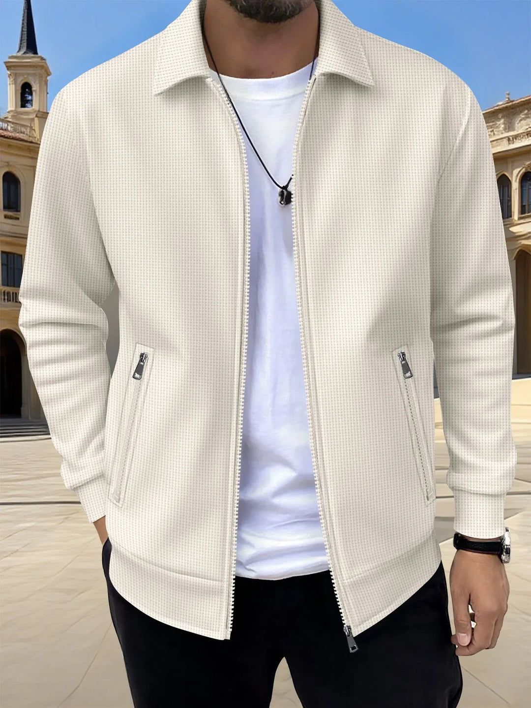 Fitzgerald™ | Men's Textured Zip Jacket