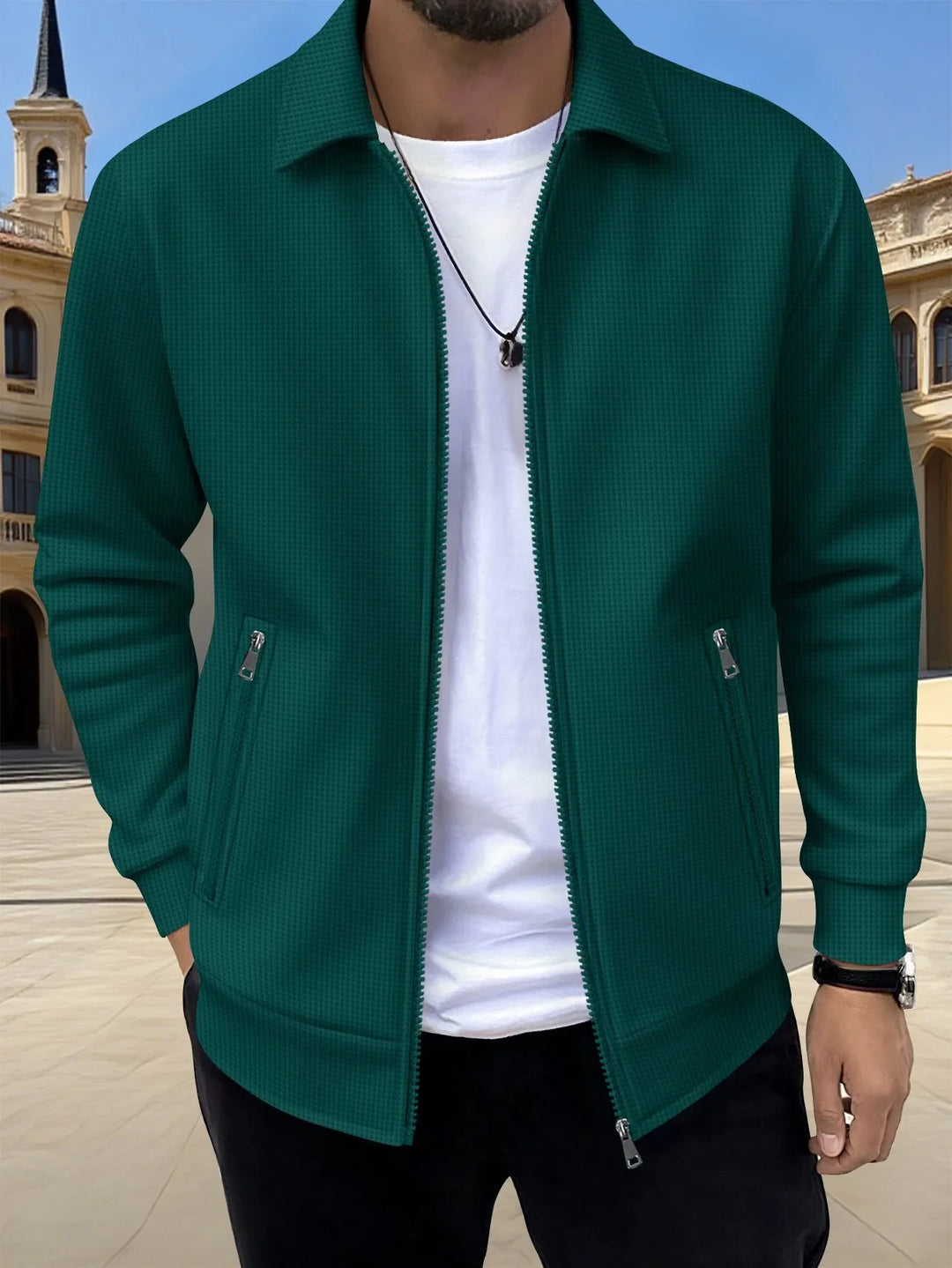 Fitzgerald™ | Men's Textured Zip Jacket