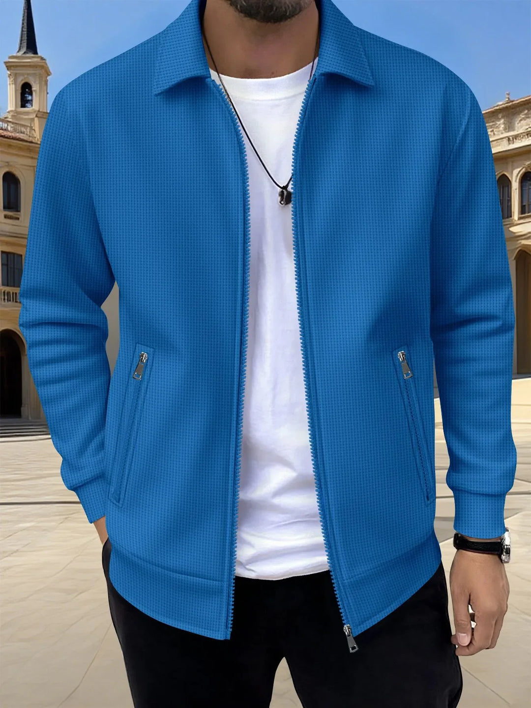 Fitzgerald™ | Men's Textured Zip Jacket