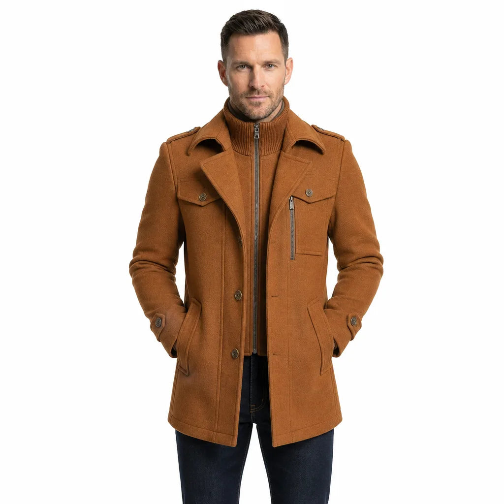 Fleming™ | Men's Double Collar Overcoat
