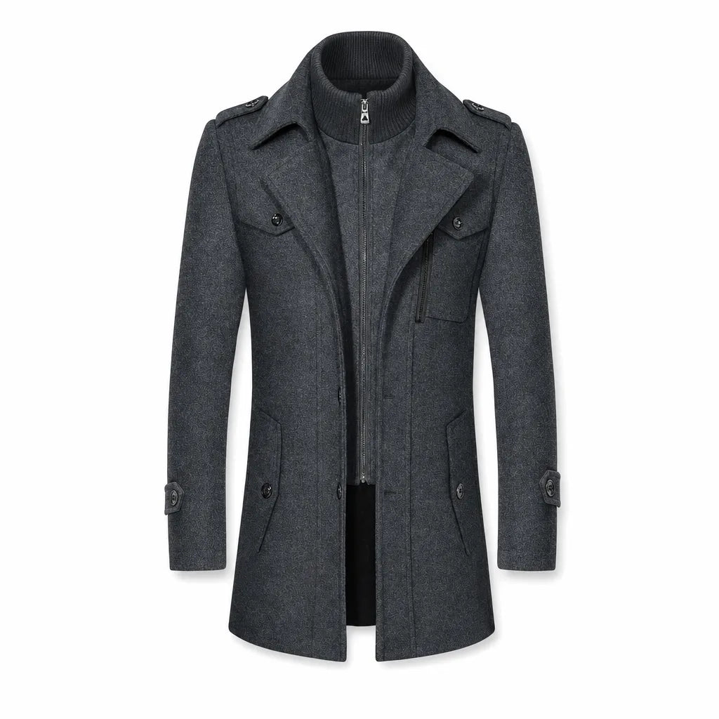 Fleming™ | Men's Double Collar Overcoat