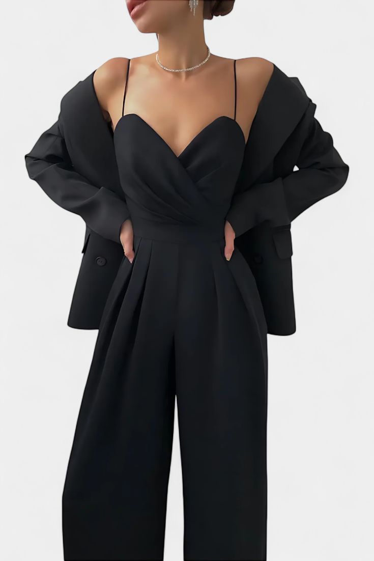 Romily Mono Sexy with Straps and Wide Legs Elegant