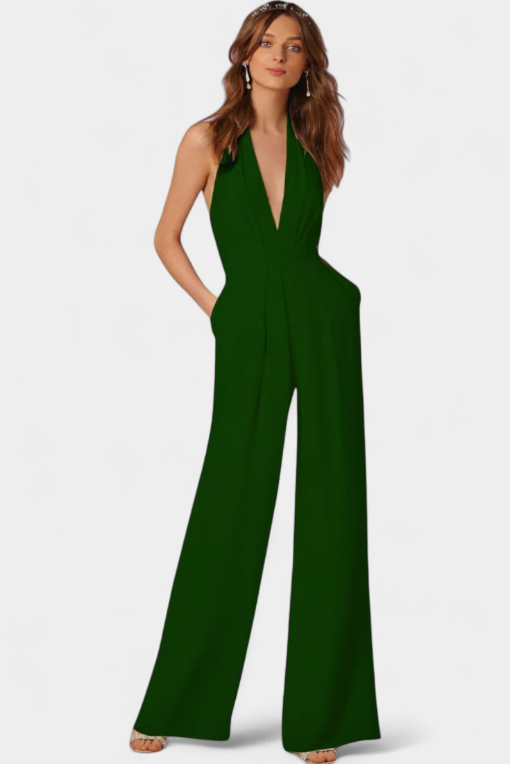 Lila Wide Leg Dungarees with Light Elegance