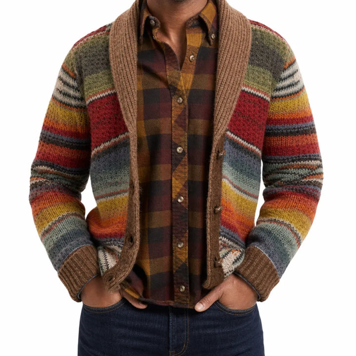 Hawkins™ | Men's Striped Knit Cardigan