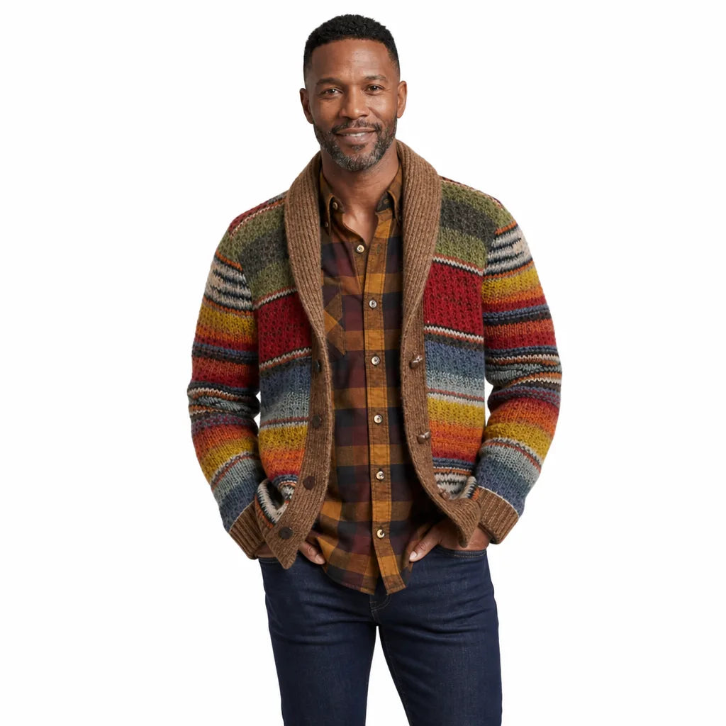 Hawkins™ | Men's Striped Knit Cardigan