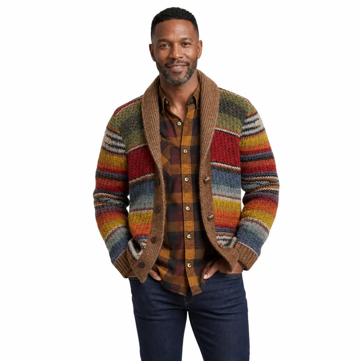 Hawkins™ | Men's Striped Knit Cardigan