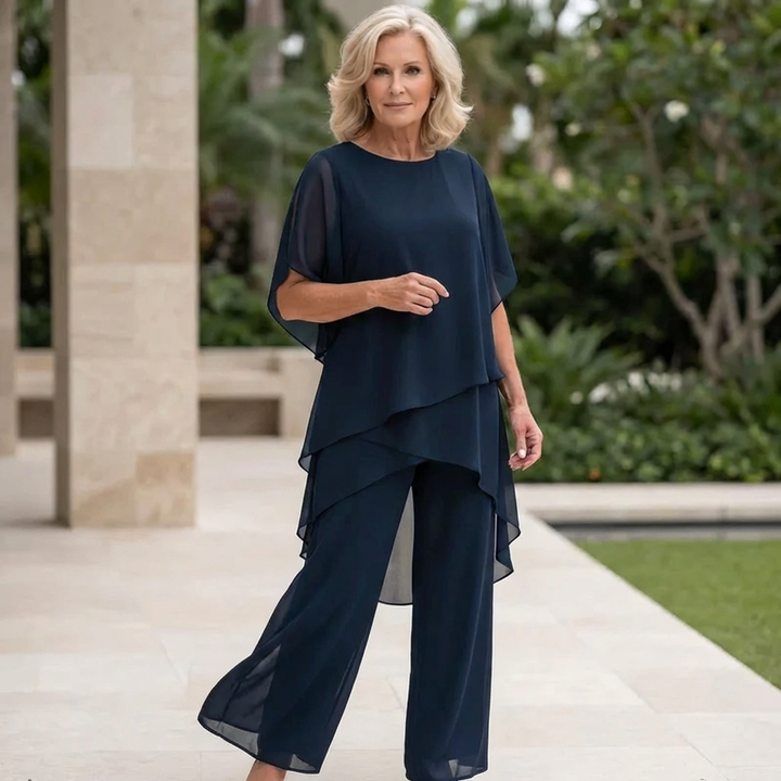 Draped Palazzo Trouser Suit