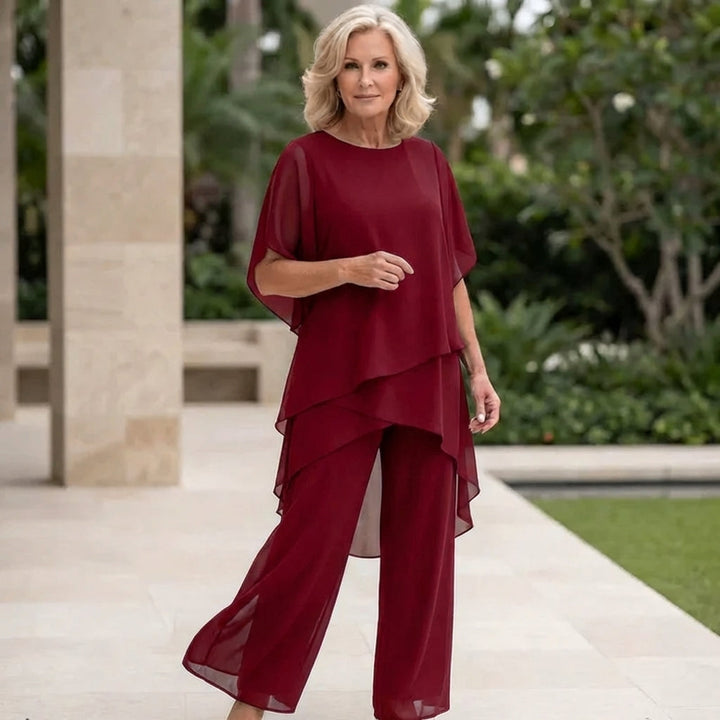 Draped Palazzo Trouser Suit