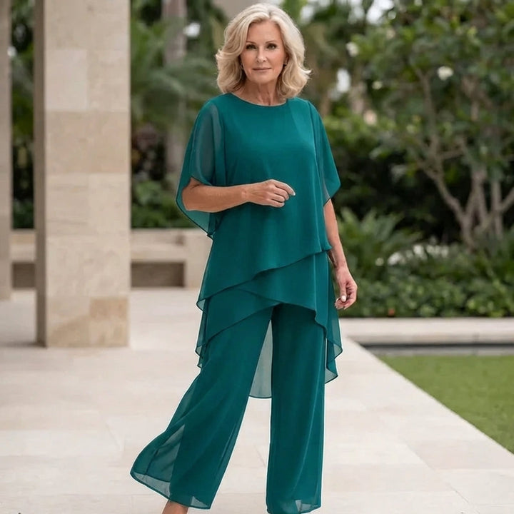 Draped Palazzo Trouser Suit