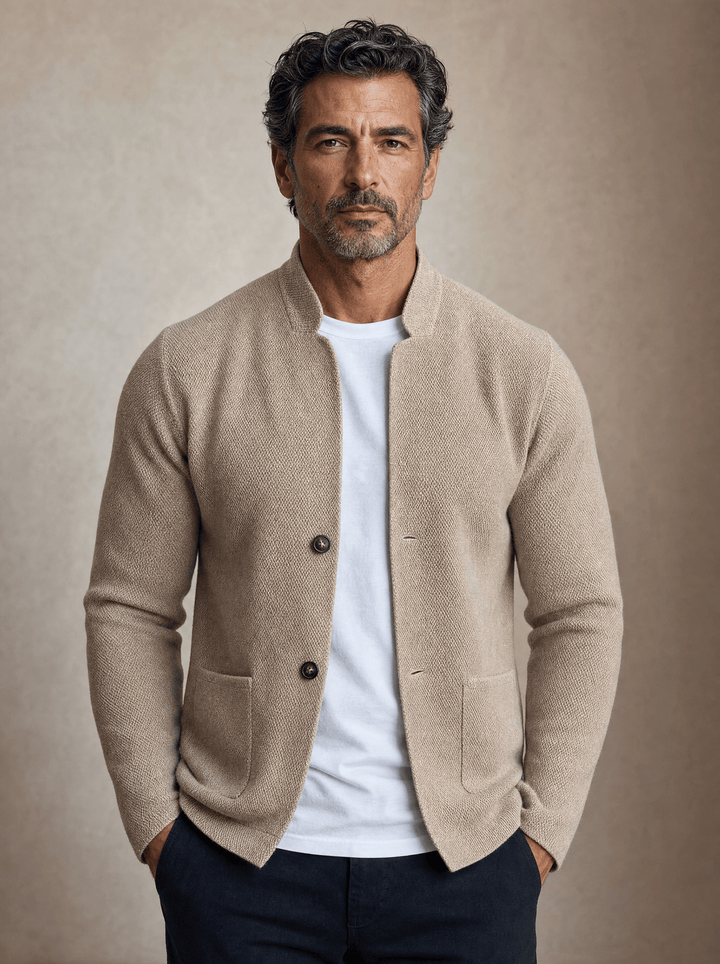 Corben - Textured Knit Blazer for Men