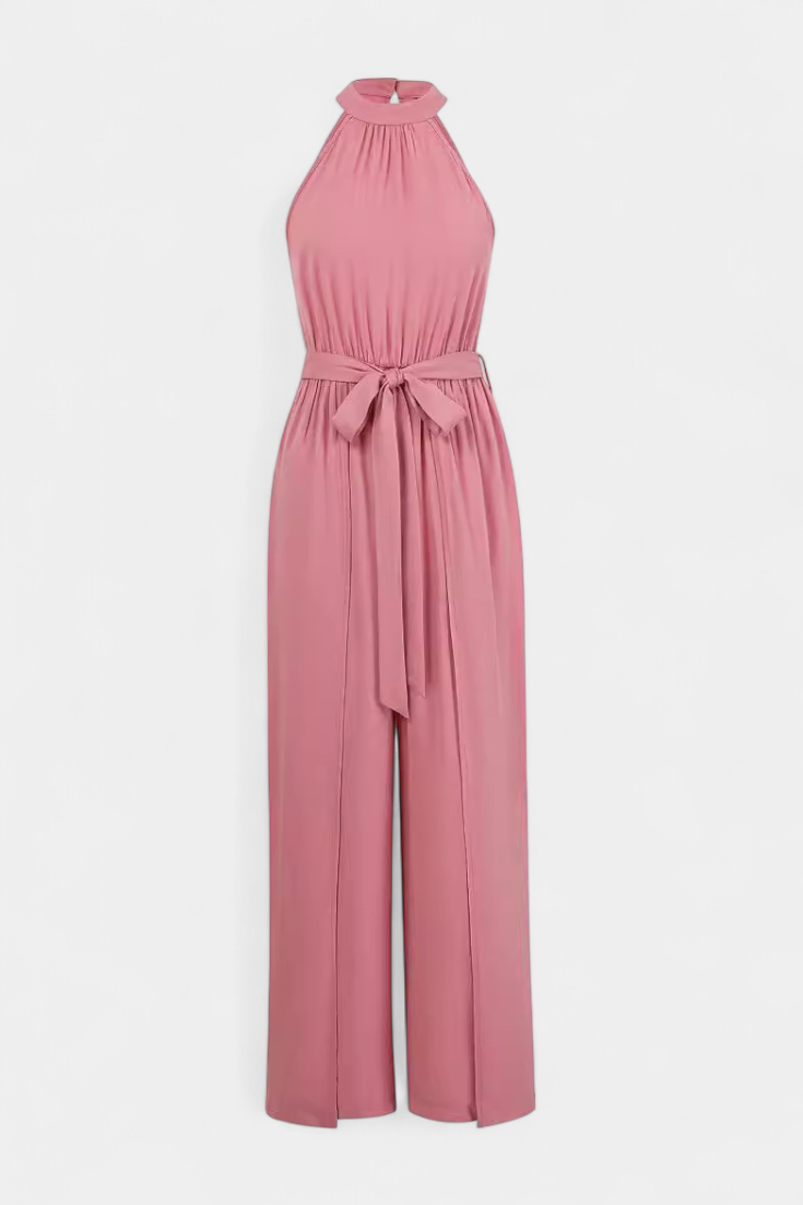 Nyree Mono Asymmetric with Cut-Out and Bow Sleeves