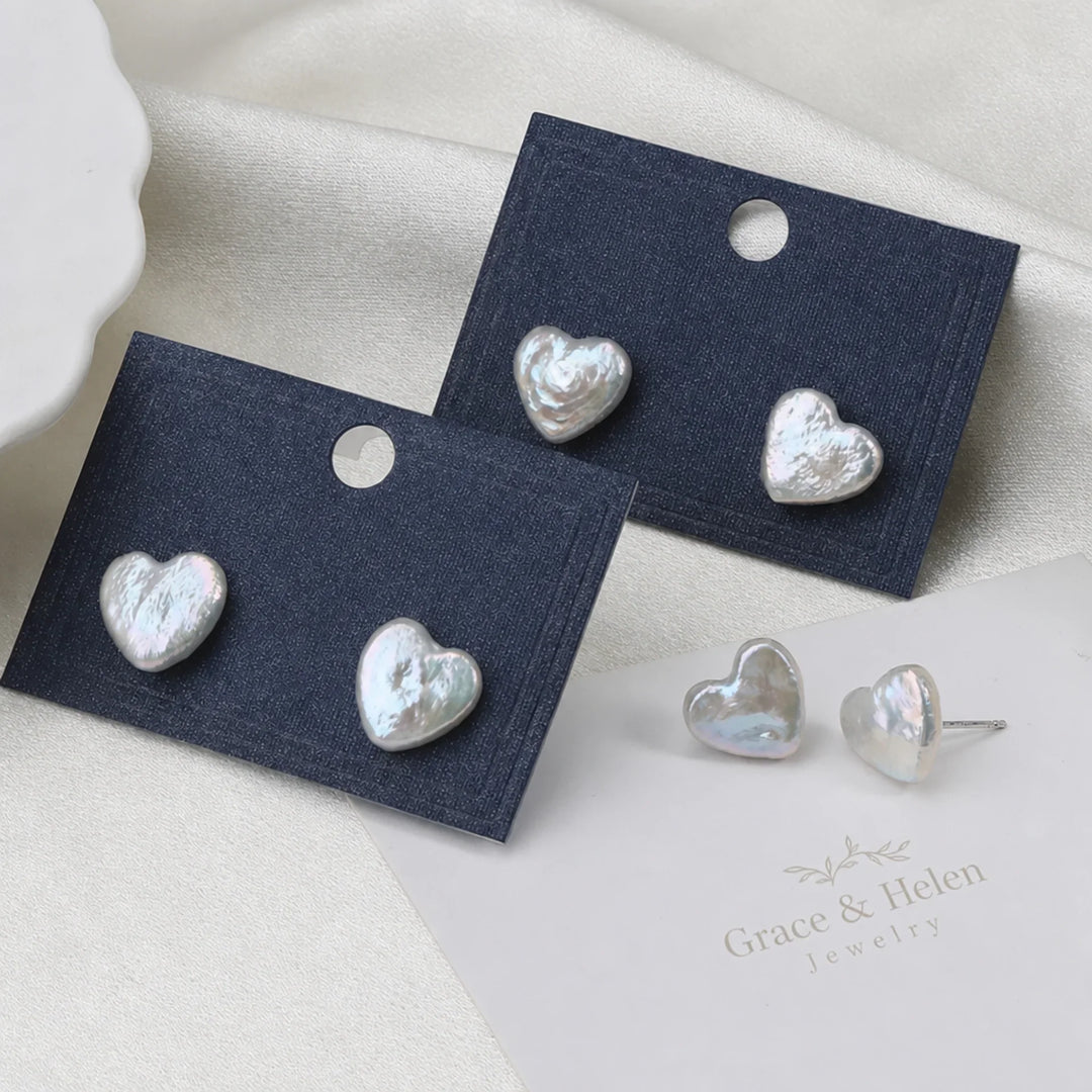Rosa™ | Freshwater Pearl Heart Earrings