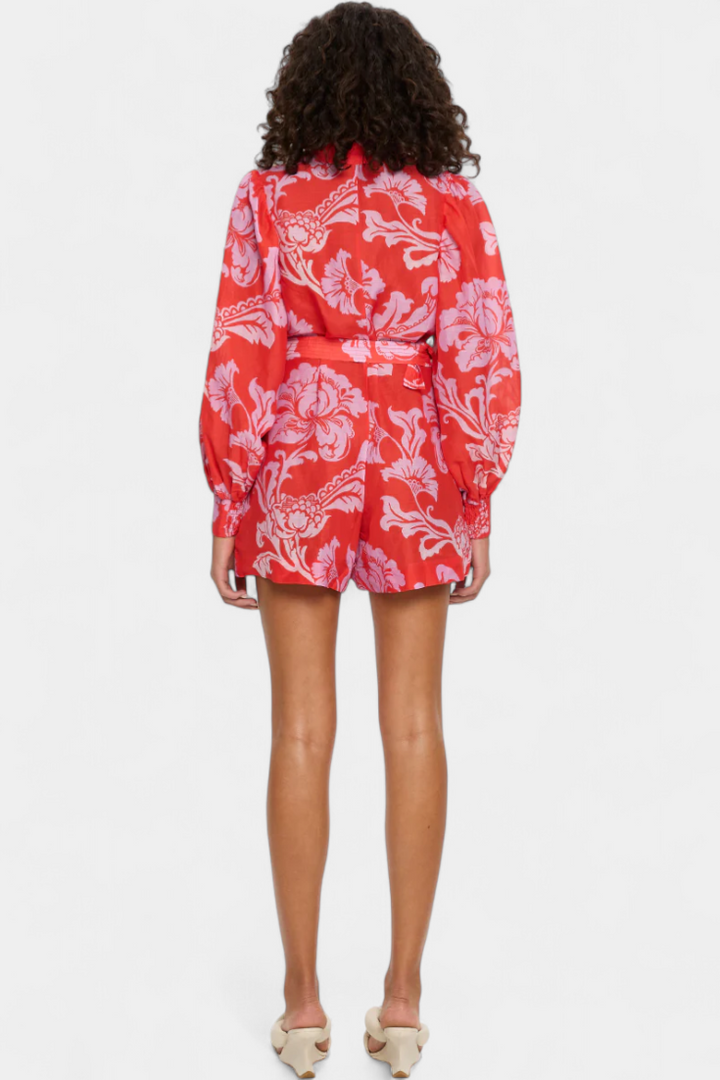 Suzanne Mono Floral with Florentine Belt