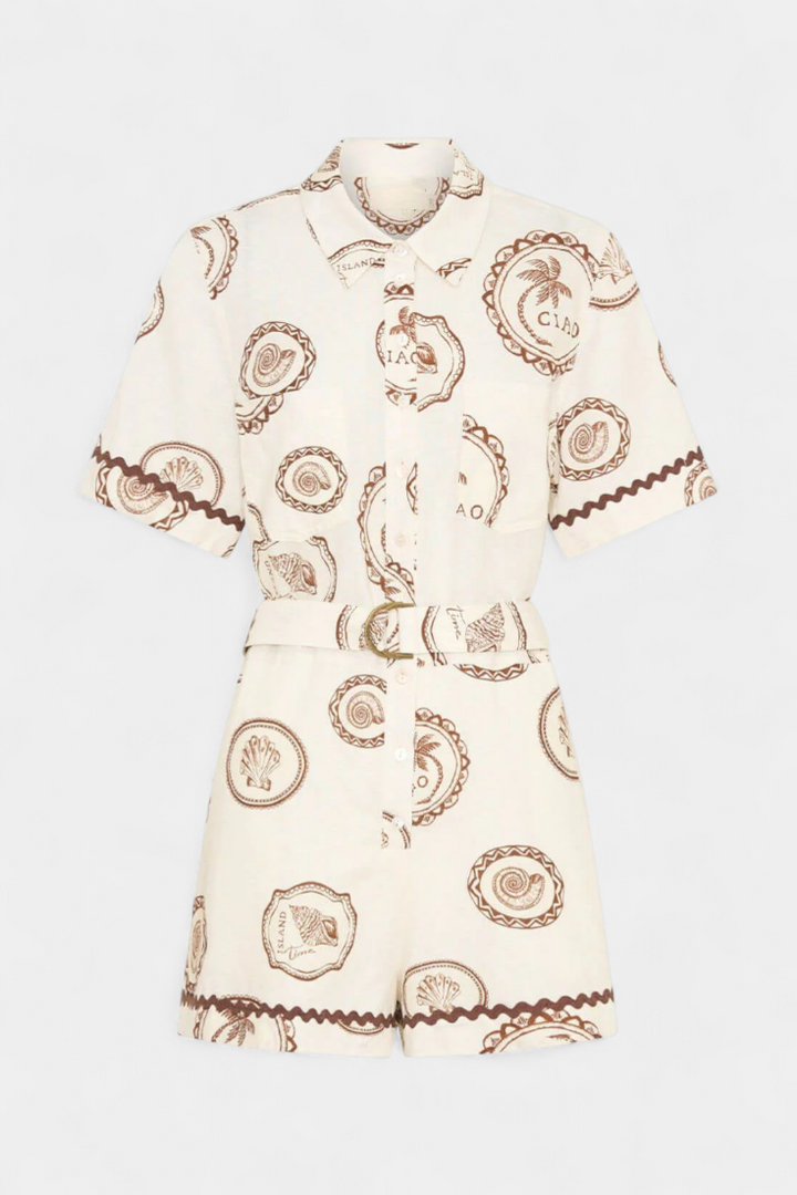 Seashell Mono Camisole with Shell Detail and Buttons