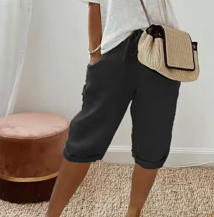 Daisy | Linen Full Shorts