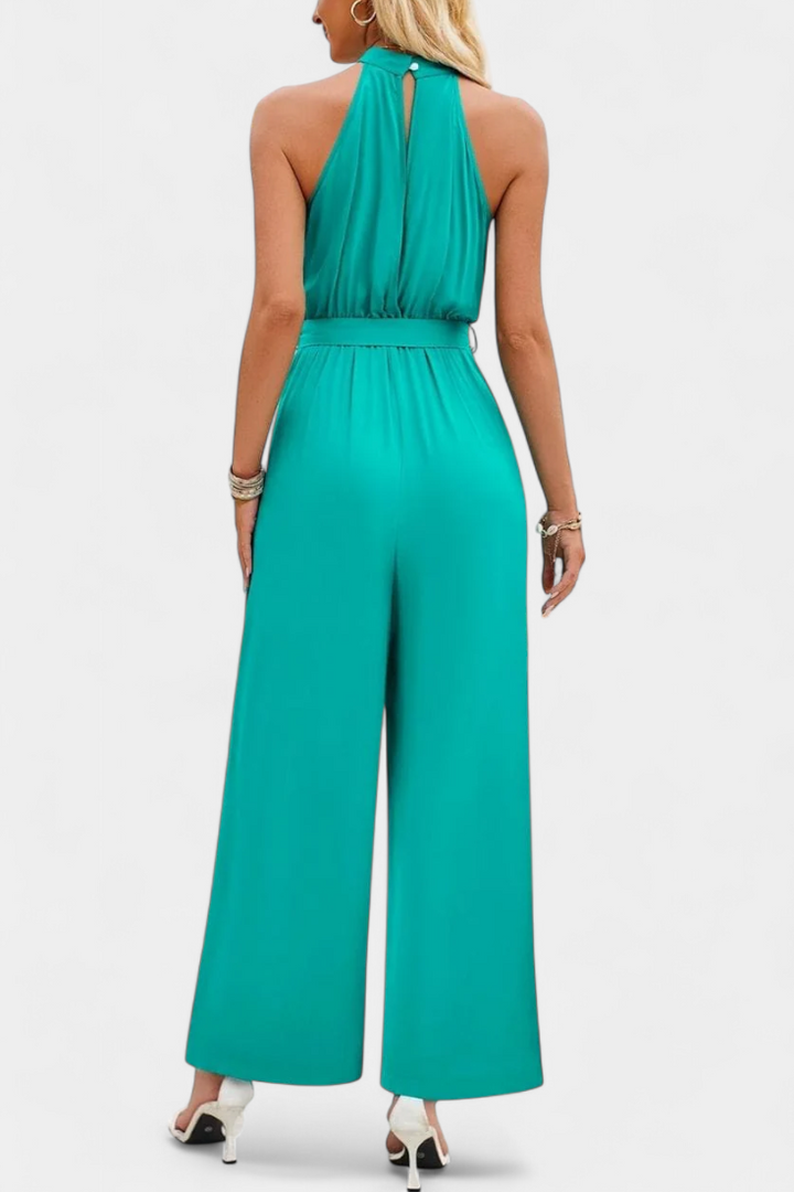 Nyree Mono Asymmetric with Cut-Out and Bow Sleeves