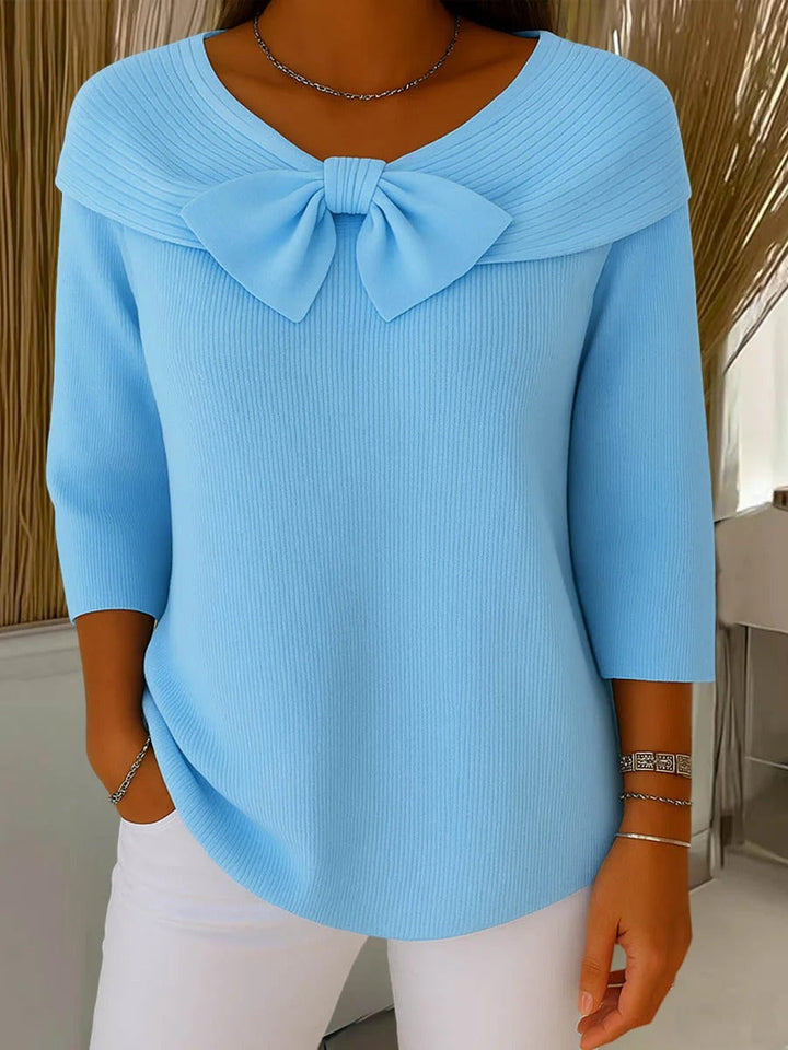 Emma | Knot-Detail Round-Neck Sweater
