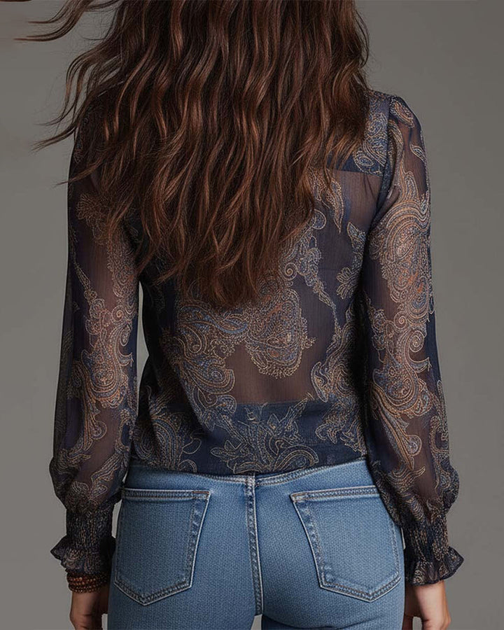 Norina | Soft-Touch V-Neck Blouse
