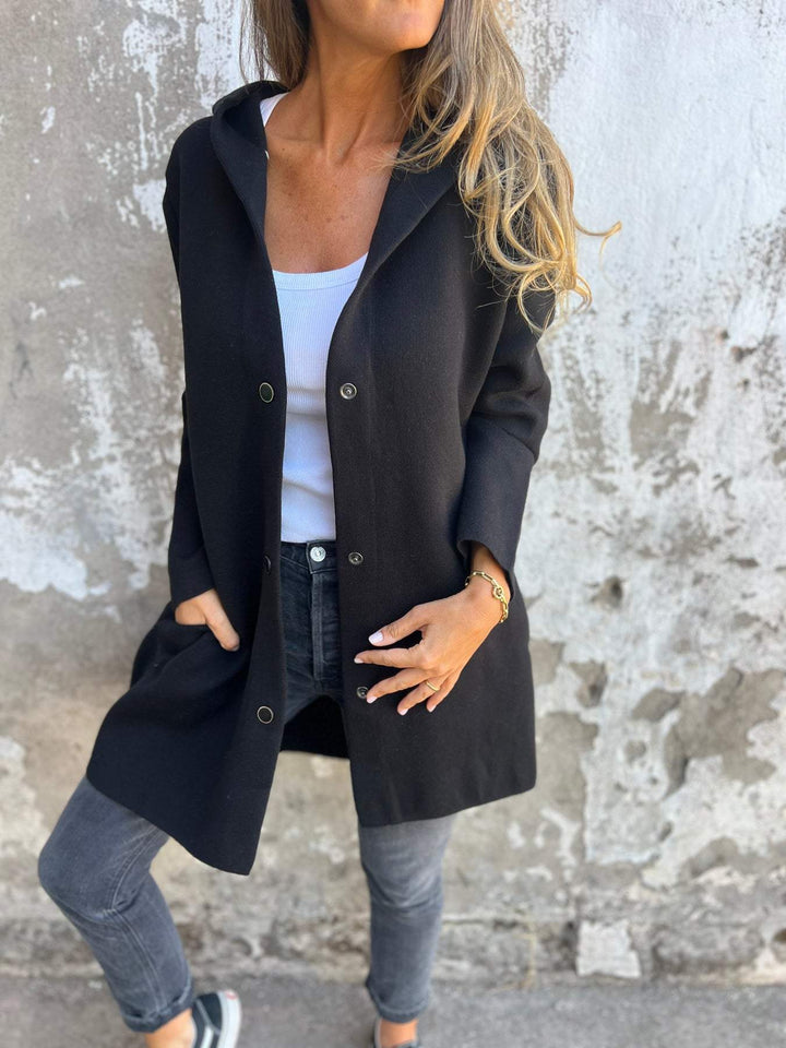 Vionne | Hooded Button Jacket