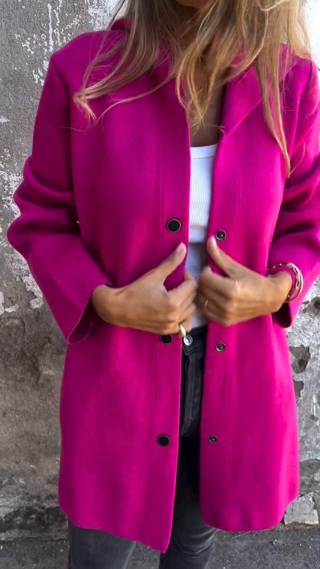 Vionne | Hooded Button Jacket