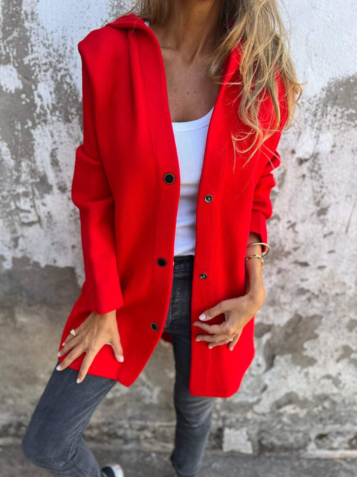 Vionne | Hooded Button Jacket
