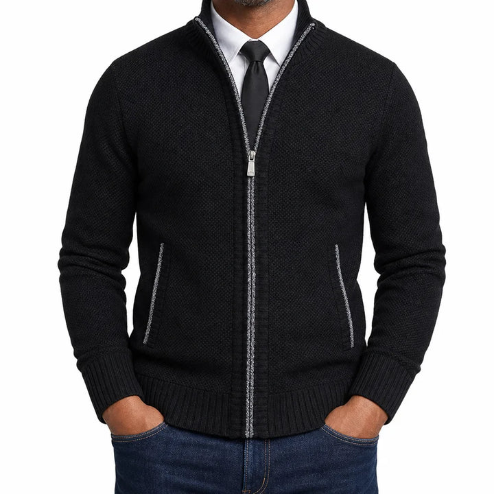 Leland™ | Men's Zip-Up Cardigan Knit Sweater