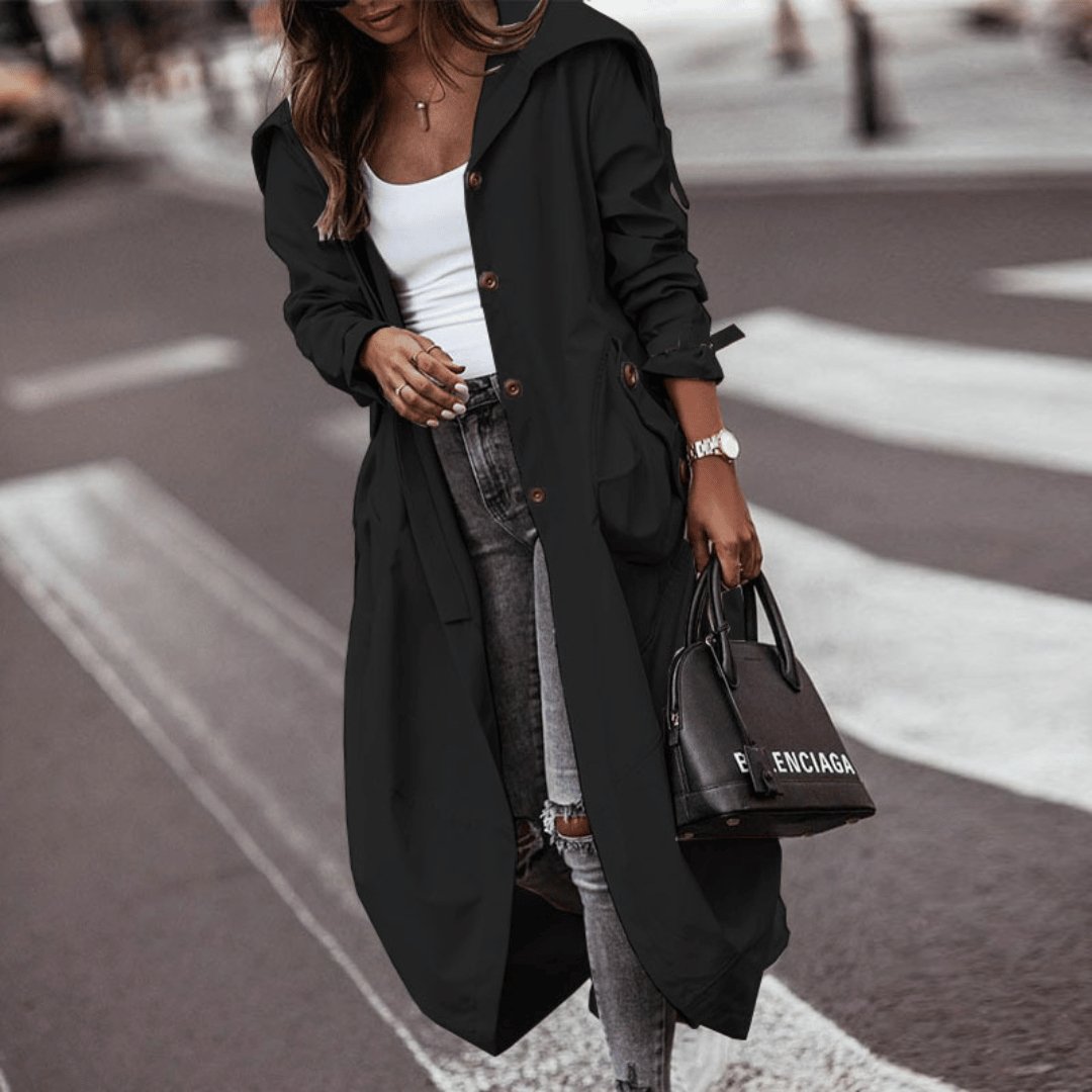 Senna | Trench Coat with Hood