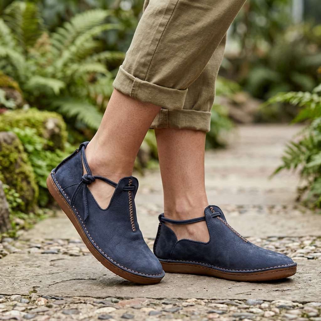 Delaina - Vintage Lace-Up Leather Shoes