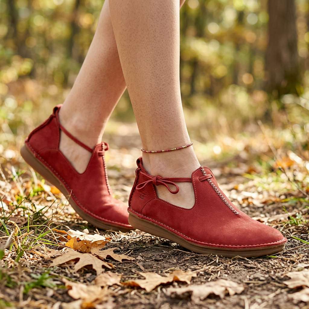 Delaina - Vintage Lace-Up Leather Shoes