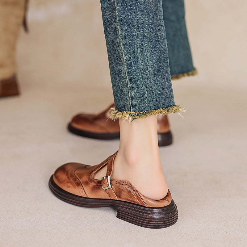 Talvanna™ | Everyday Leather Mary Janes