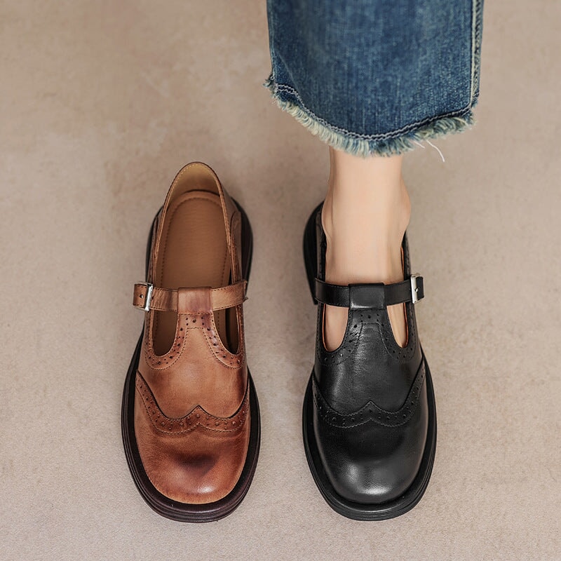 Talvanna™ | Everyday Leather Mary Janes