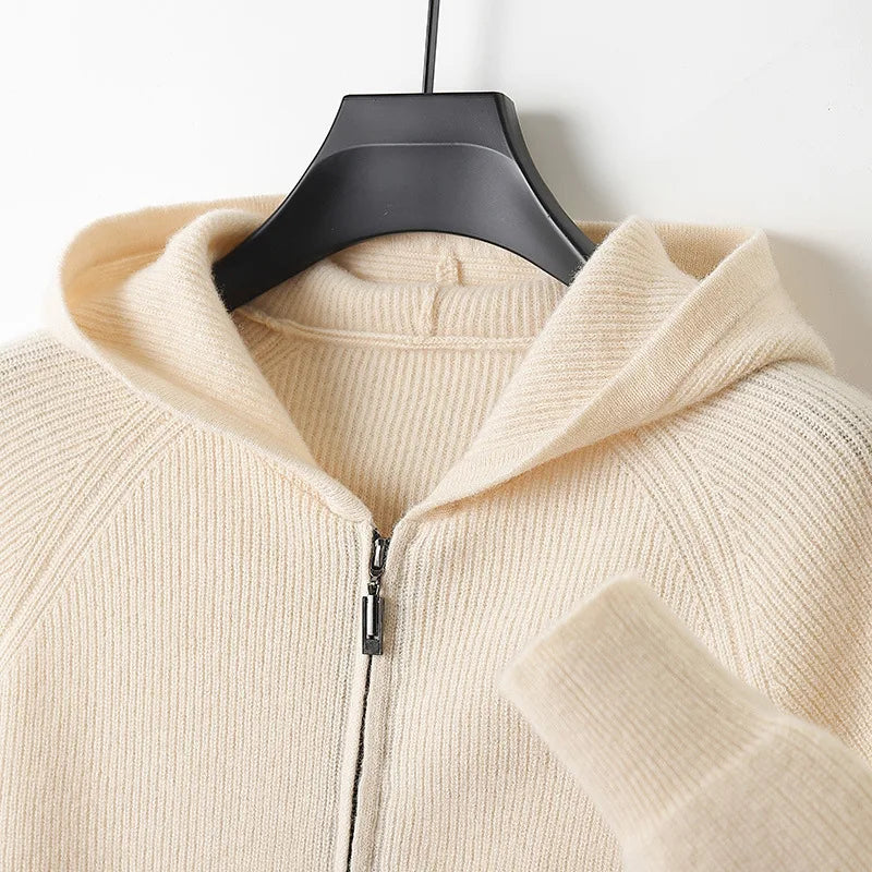 Maxim™ | Men's Cashmere Hooded Cardigan