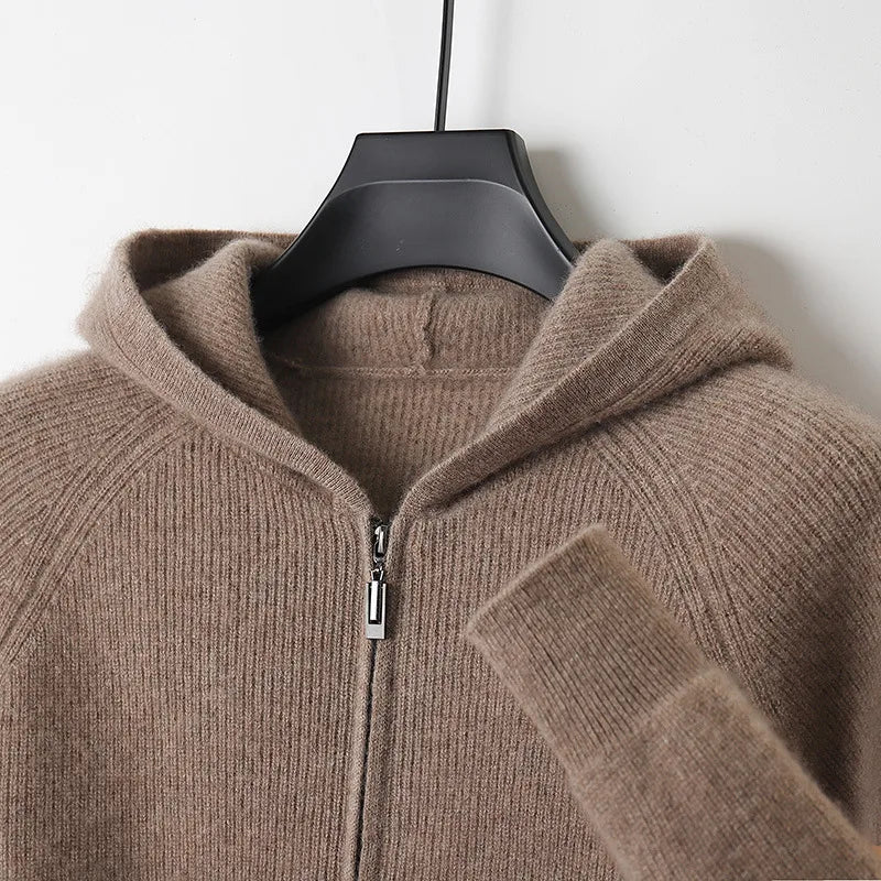 Maxim™ | Men's Cashmere Hooded Cardigan