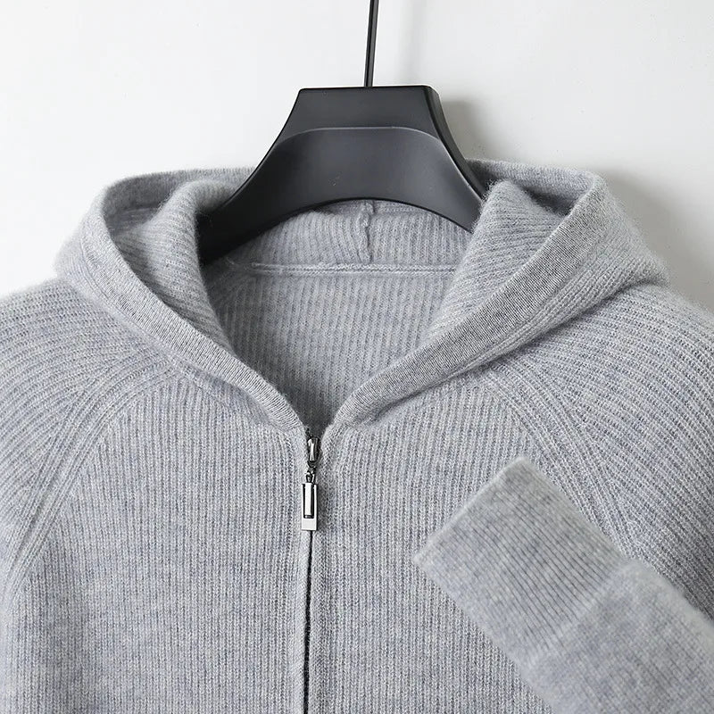 Maxim™ | Men's Cashmere Hooded Cardigan