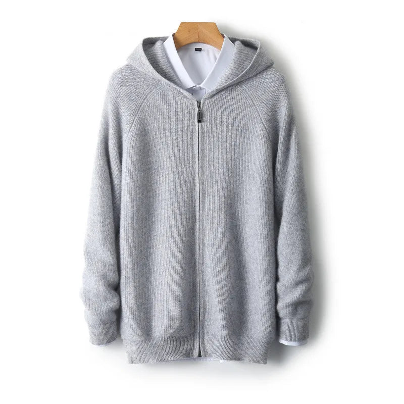Maxim™ | Men's Cashmere Hooded Cardigan