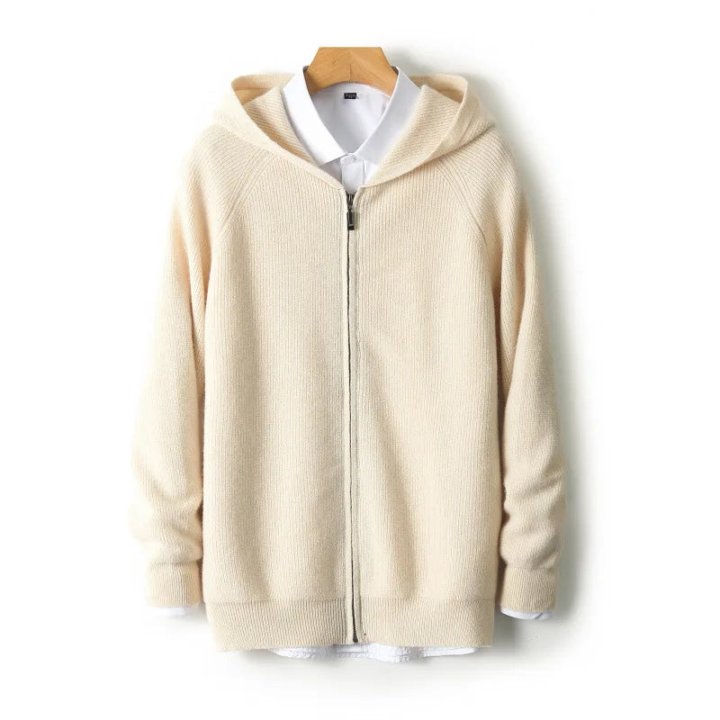 Maxim™ | Men's Cashmere Hooded Cardigan