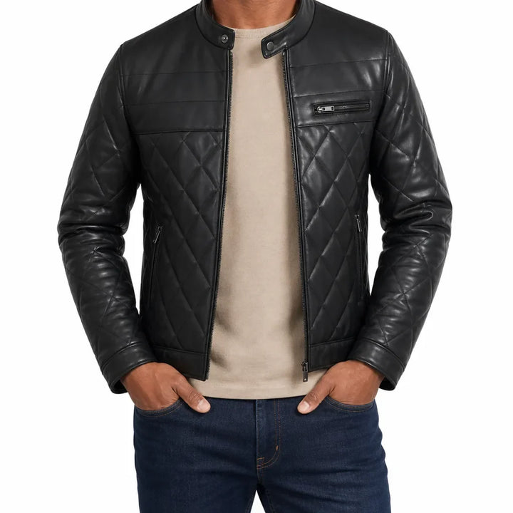 Morrow™ | Men's Quilted Leather Jacket