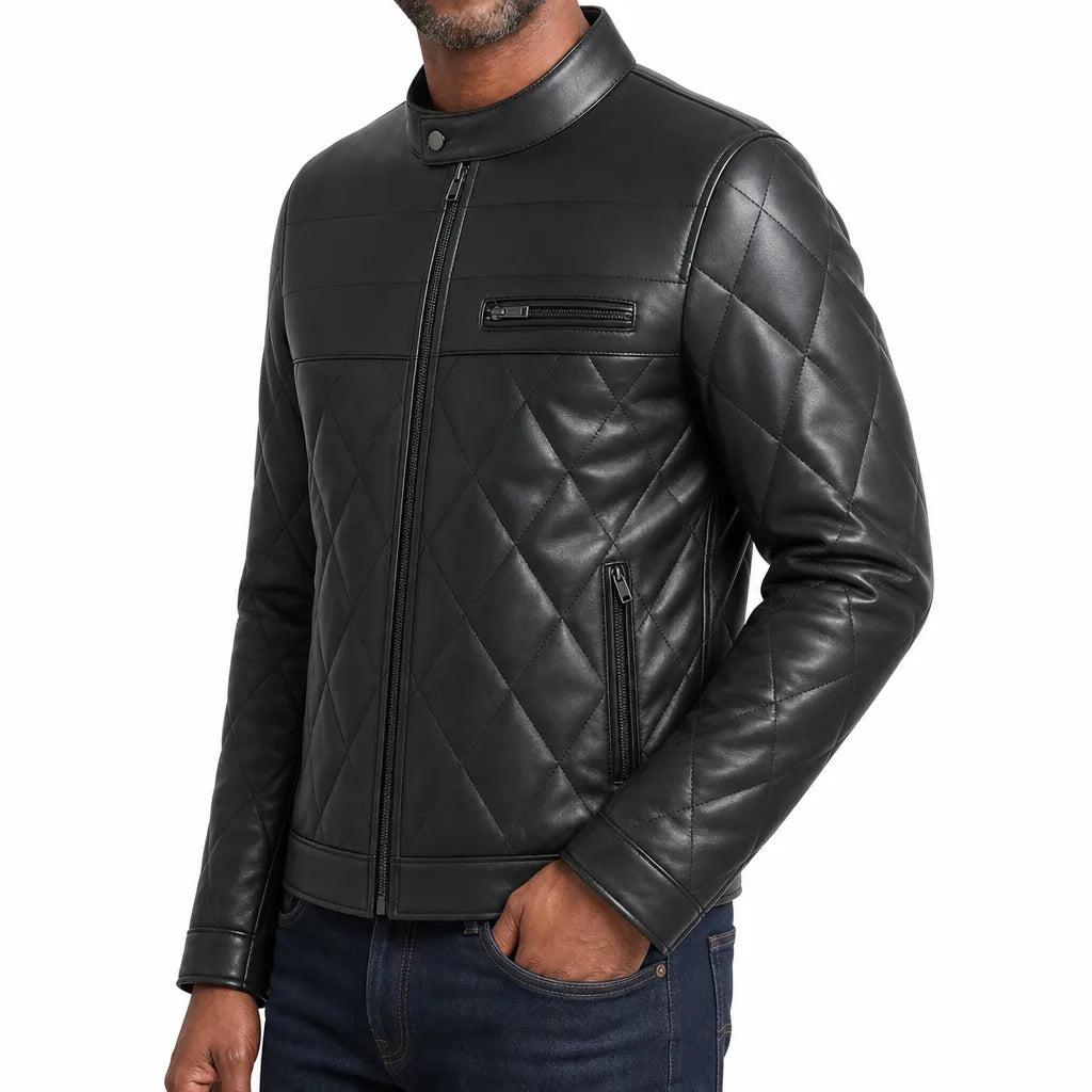 Morrow™ | Men's Quilted Leather Jacket