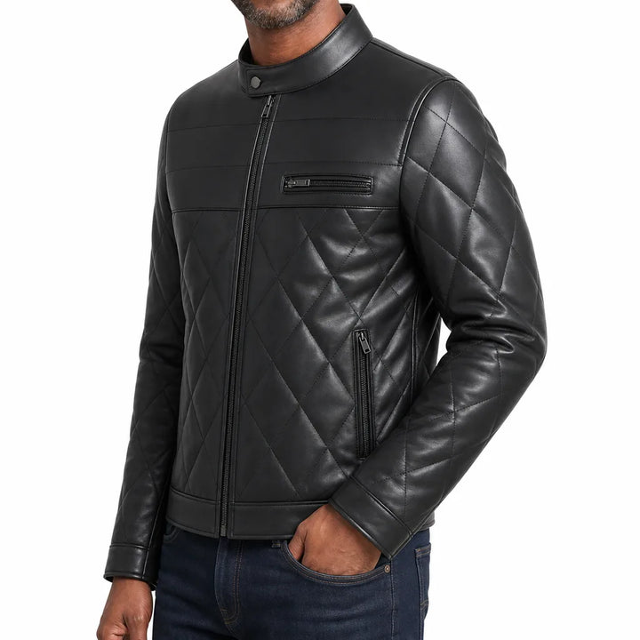 Morrow™ | Men's Quilted Leather Jacket