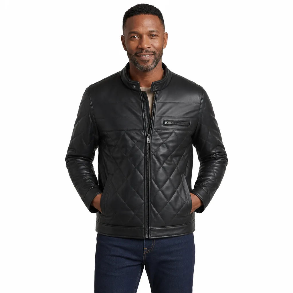 Morrow™ | Men's Quilted Leather Jacket