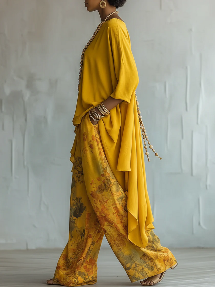 Guilia | Elegant Artistic Floral Print Set