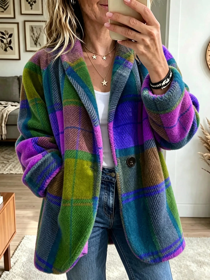 Lavinia™ | Checked Fleece Jacket