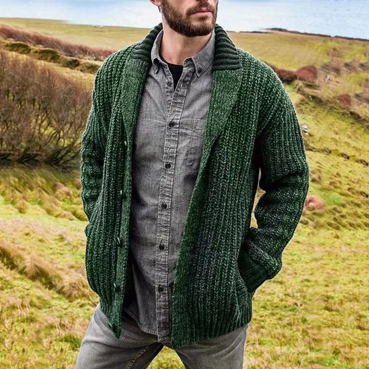 Oswald™ | Men's Shawl Collar Knit Cardigan