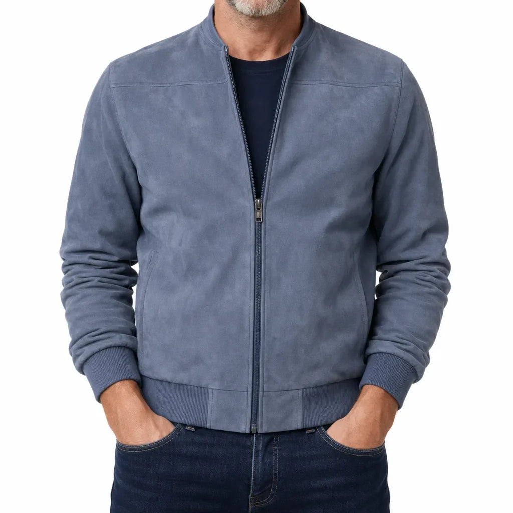 Owen™ | Men's Suede Bomber Jacket