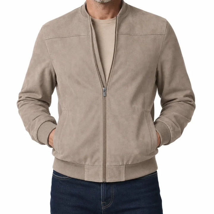Owen™ | Men's Suede Bomber Jacket