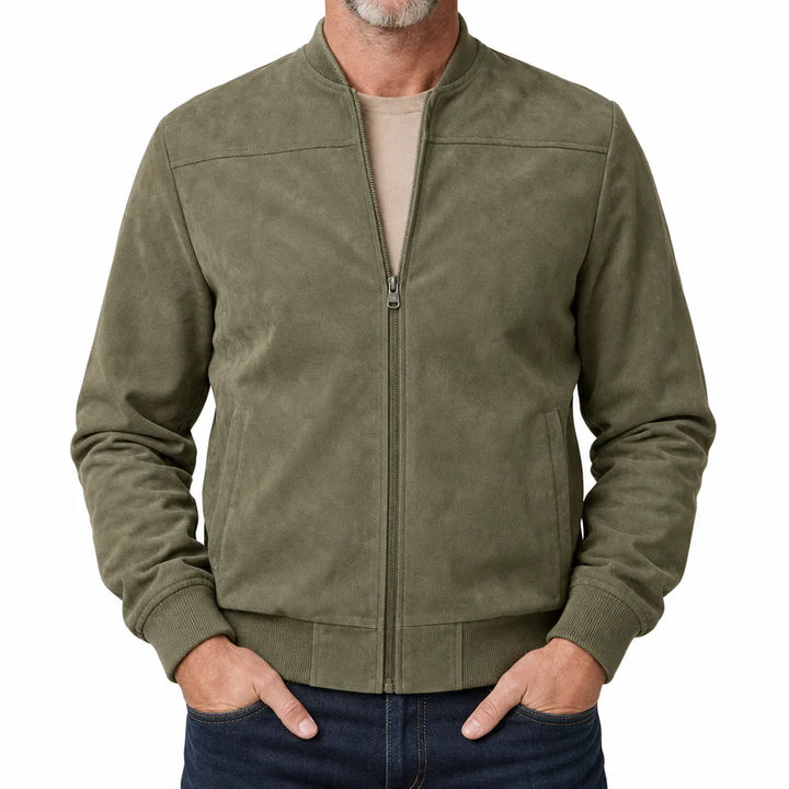 Owen™ | Men's Suede Bomber Jacket