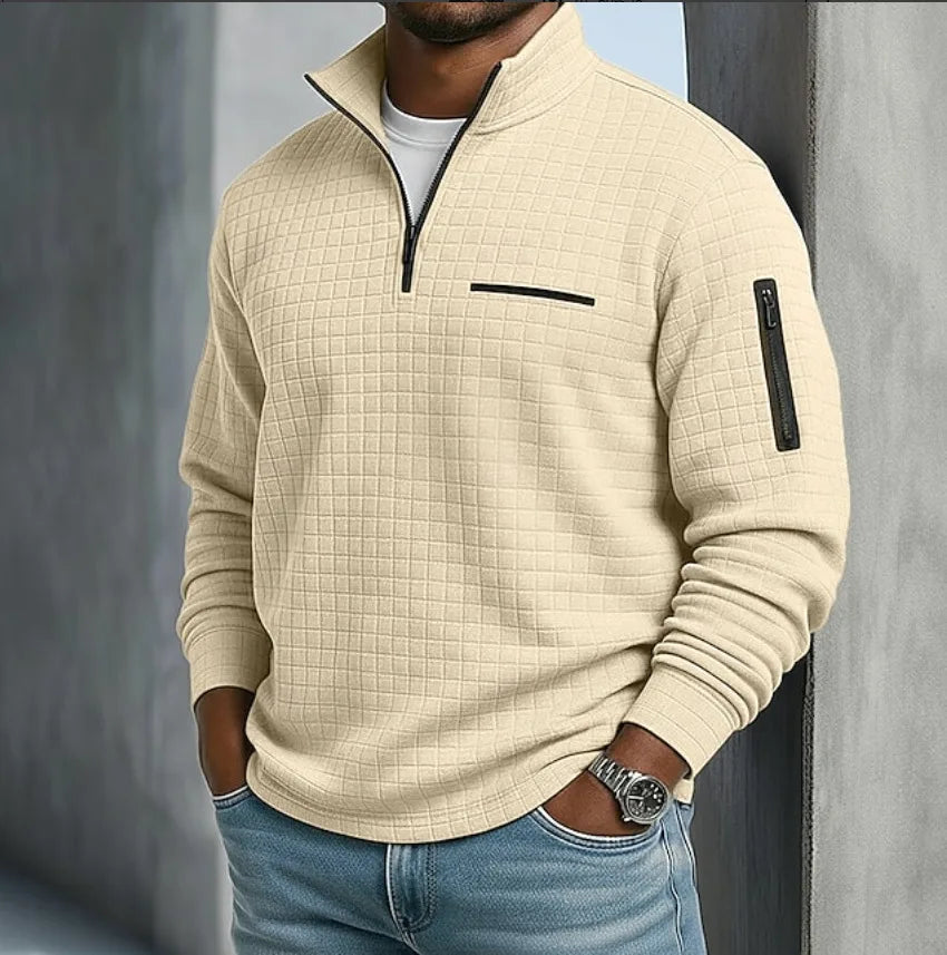 Paxton™ | Men's Quilted Quarter-Zip Sweater