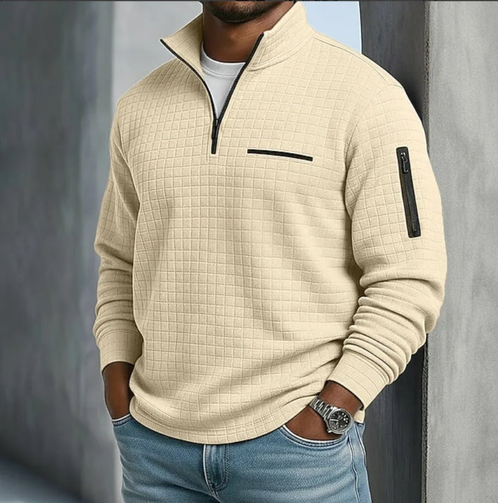 Paxton™ | Men's Quilted Quarter-Zip Sweater
