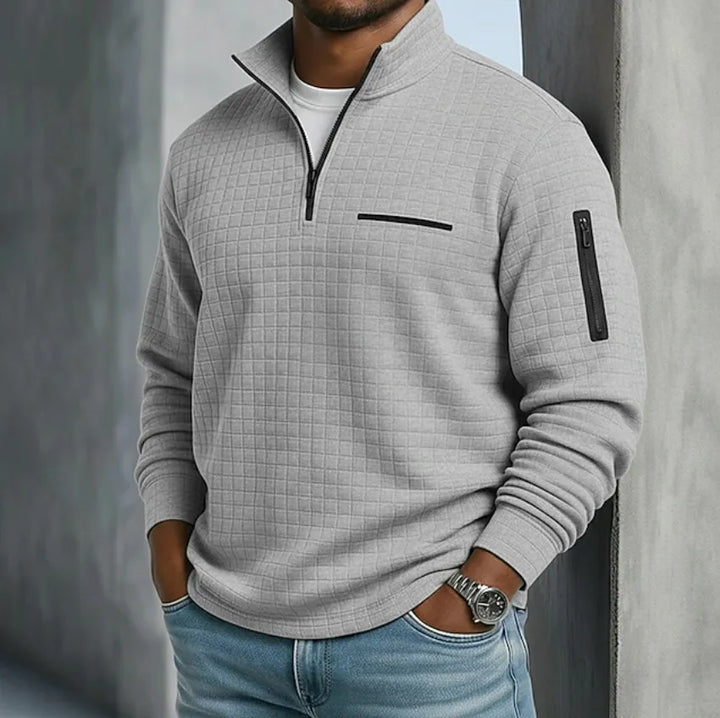 Paxton™ | Men's Quilted Quarter-Zip Sweater