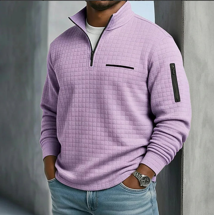 Paxton™ | Men's Quilted Quarter-Zip Sweater